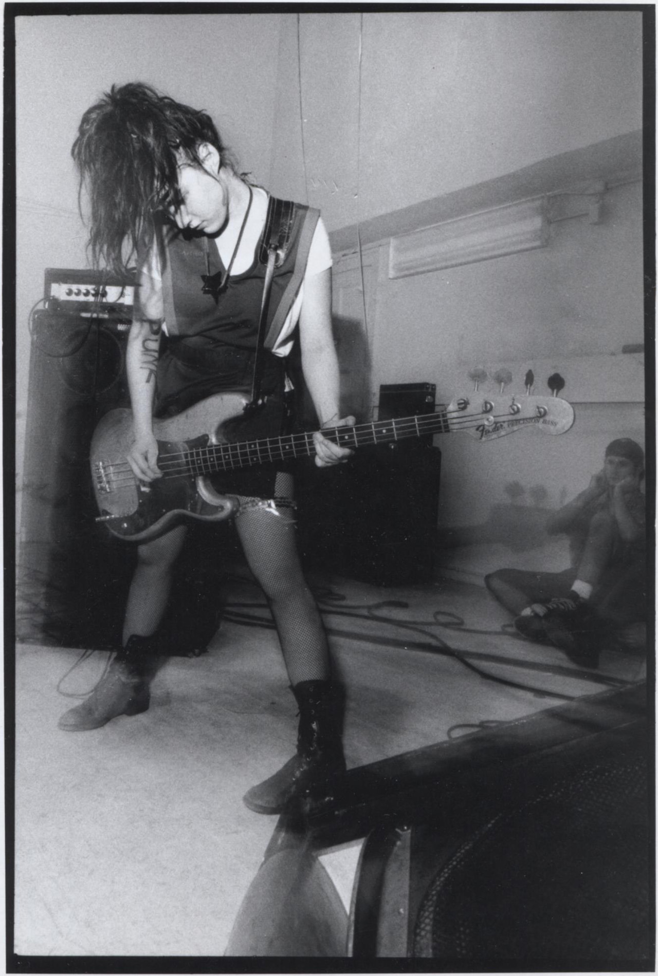 little-trouble-grrrl:  Bikini Kill, St. Stephen’s Church, DC, 1992 (by Pat Graham)