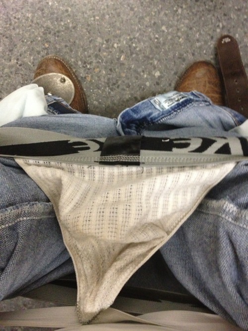 tighty-whities-n-tx:austincajun: Jockstrap, boots and Wranglers Hell yes I like seeing a jock or bri