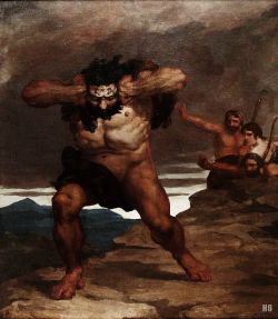Cain Degraded. Remorse. 1831. David Scott. British. 1806-1849. Oil On Canvas.