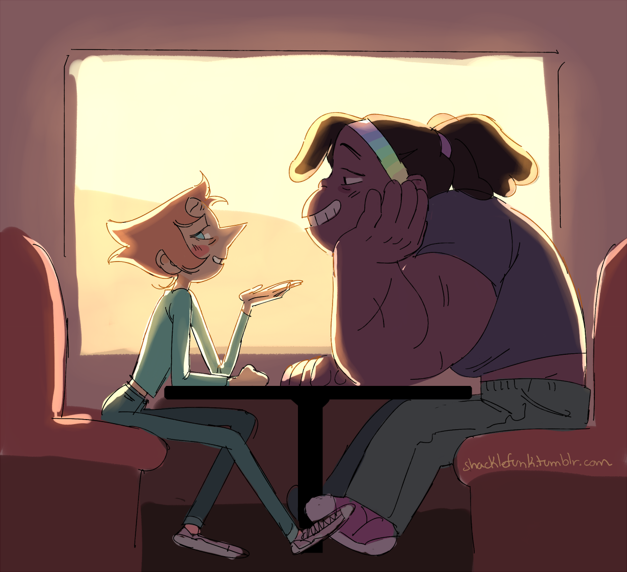 shacklefunk:  more au bispearl,,,,theyve been waiting for their breakfast for like
