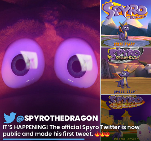 Go follow twitter.com/spyrothedragon and STAY TUNED!