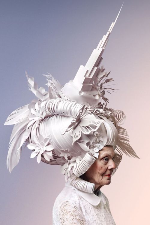 sartorialadventure:Baroque paper wigs by Asya Kozina (click to enlarge)