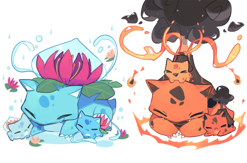 charamells:Starter type swap evolutions