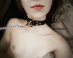 defiantly-yourss:  This was such a lovely night. Being at the end of a leash always makes me feel so cared for. Thank you Sir 😘☺️