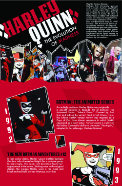 ungoliantschilde:  lordwanjavi:  Track The Evolution of Harley Quinn in New Infographic  I always loved when Harley would scream ‘Bay-Bees!’ to signal to her and Mistah J’s pet Hyenas that they had arrived home.