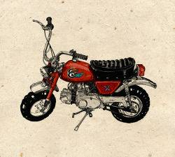 nvm-illustration:  Honda Mini Moto -  I