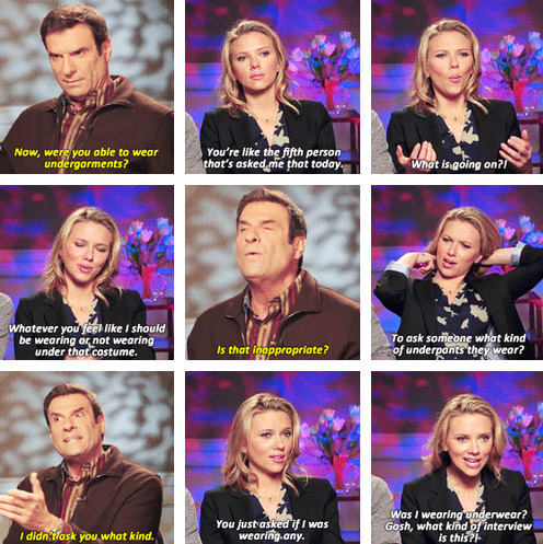 behind-a-wall-of-illusion:  sproutingflower:  female actors getting pissed off at sexist interview questions is my new favourite thing   tina and amy’s faces omg  and cate blanchett calling out the cameraman on the full body pan   loveee          