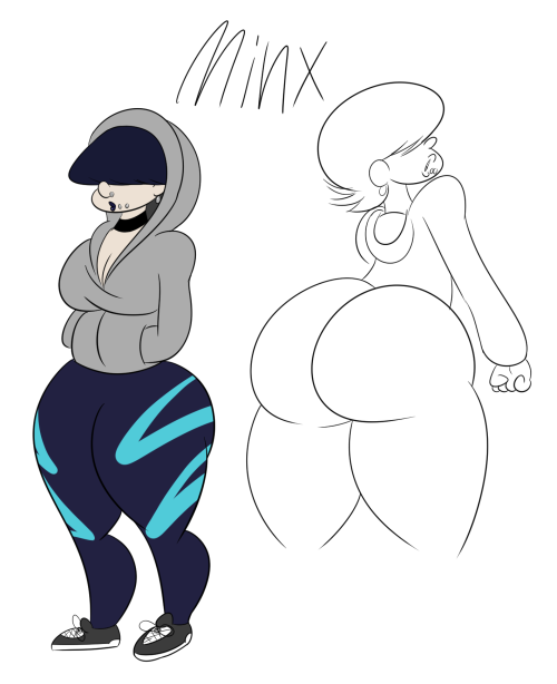 ohboythisisfunky:Updated design for Minx.She is now a gangster goth PAWG that can rap.