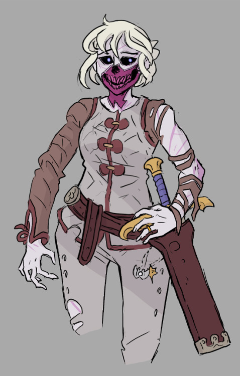 bfleuterart:My undead revenant paladin from a D&amp;D game.