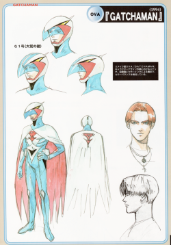 80sanime:  Gatchaman OVA Character Designs