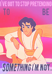 Top 10 Disney guys ➜ Aladdin(in no particular order)“Riffraff, street rat.  I don’t buy that. If onl