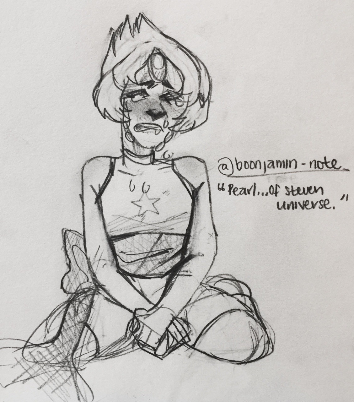 boonjamin-note:  n4ut:  Crying request ~ Pearl from SU boonjamin-note  !!!! 