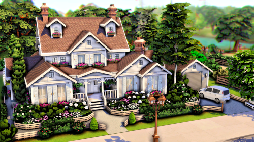 Fun Family Home For 8 Sims This charming home is perfect for large families, as it can fit up to 8 S