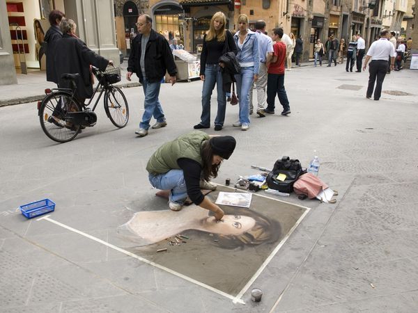 In Florence, even the streets are covered in art.
Photograph by Sisse Brimberg & Cotton Coulson