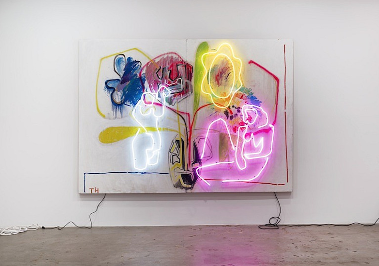 iheartmyart:
“ Thrush Holmes, installation view from exhibition All Lit Up On Wine at the Mike Weiss Gallery in New York City, January 24 - March 1, 2014
”