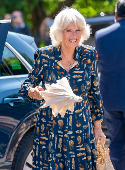 The Duchess of Cornwall visits Weaver Green at Heron Valley Orchards to learn how the company create