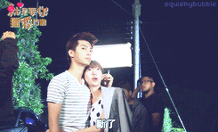 squishybubble:  Just You | cute behind the scenes moments 