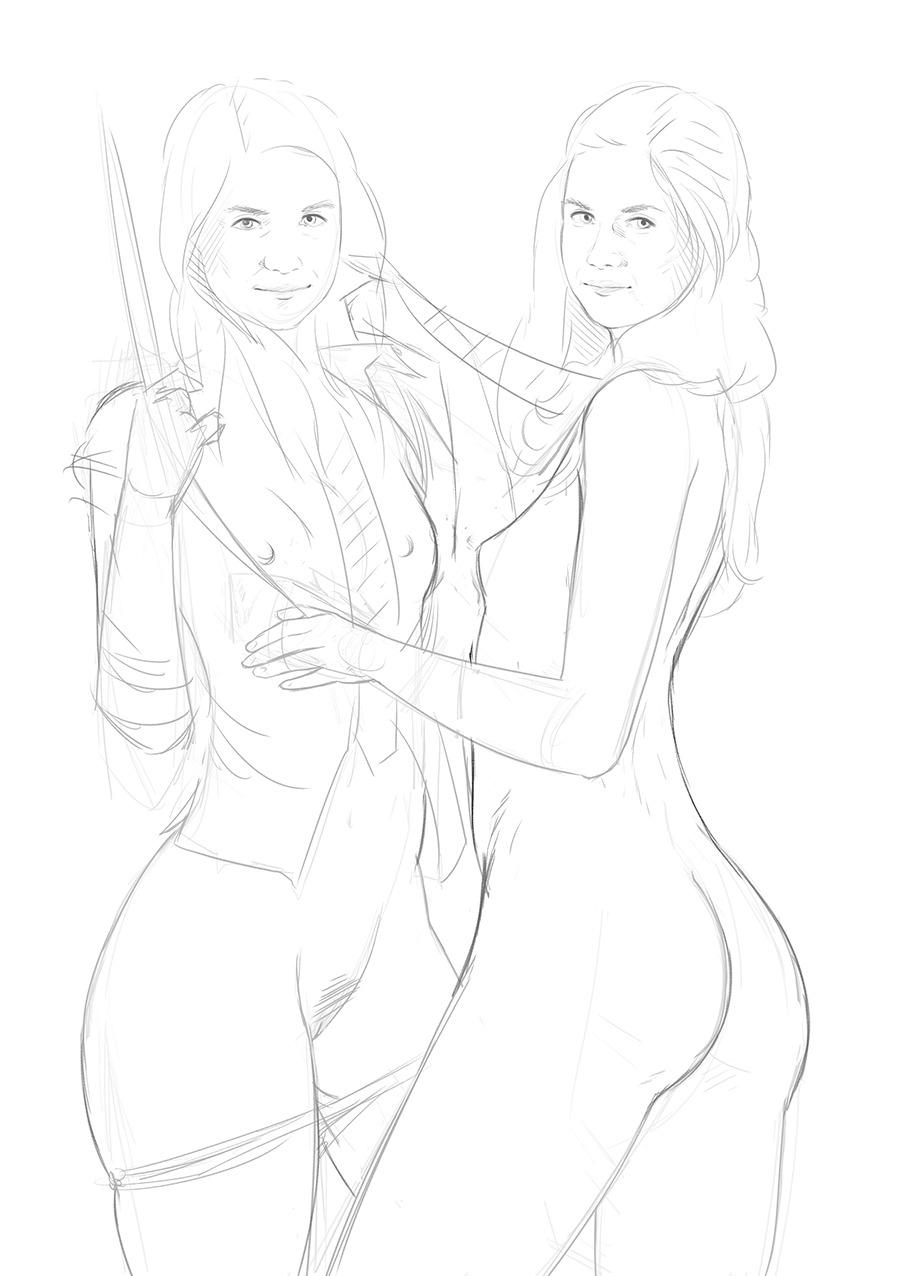 pupeteart:    Ginny Weasley casting a lovely clone/twin. Does this count as touching