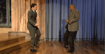 latenightjimmy:  Jimmy and Bill Cosby danced their way into the interview last night