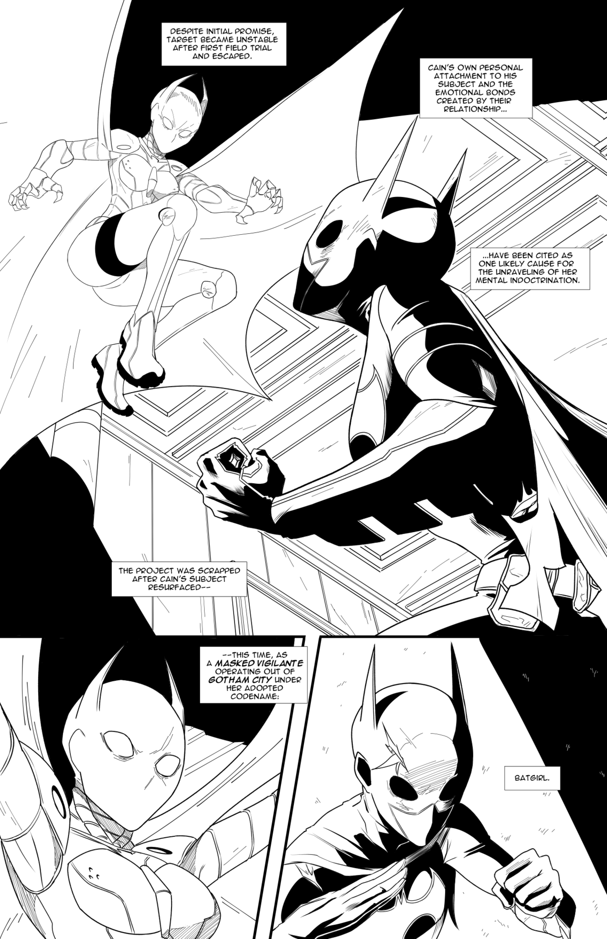 swainart: Batgirl Vs #1 Page 2 Credits: Swain: http://swainart.tumblr.com/ Psudonym: