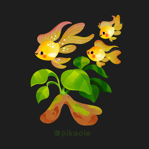 pikaole: Fresh water fish and plants [ Patreon / twitter / insta / shop / print / teepublic / LINE / Galaxy / iMessage ] 