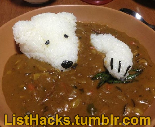 fumblrfish:  madamawesome444:  listhacks:  Rice Food Art Ideas - If you like this list follow ListHacks for more     Fun fact: School children in Japan won’t eat their food unless it’s cute.  If you’re ever interested in cooking this kind of food,