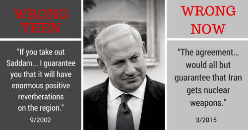 Israeli Prime Minister Netanyahu… wrong about Iraq, wrong about Iran!