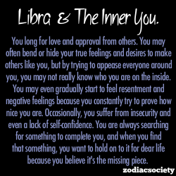 zodiacsociety:  Libra and the inner you.