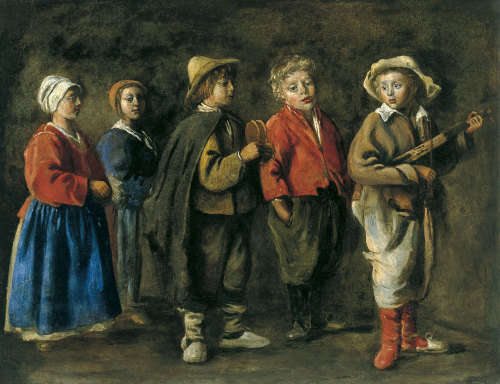 Antoine Le Nain (French; ca. 1588–1648)The Young MusiciansOil on copper, ca. 1640© Museo Thyssen-Bor