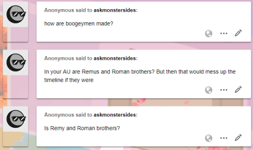 REMUS: and let me tell you, it was messed up. that bois imaginative((please ignore the previous