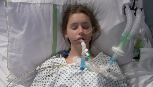 Emmerdale - Sarah in hospital 