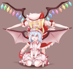 flandre scarlet and remilia scarlet (touhou)