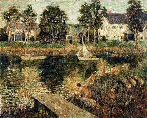 Swimming Hole by Ernest Lawson, The Barnes FoundationBarnes Foundation (Merion), Gallery, G14, North