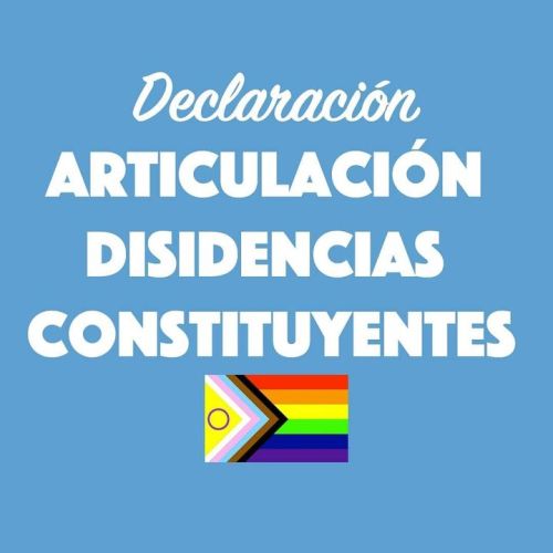 Compartimos un resumen de la declaración de la articulación &ldquo;Disidencia cons