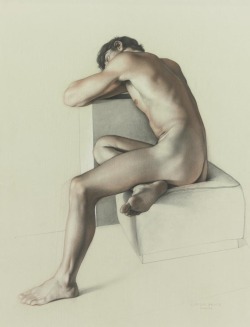 thunderstruck9:Claudio Bravo (Chilean, 1936-2011), Untitled, 1970. Pastel and graphite on paper, 61.6 x 47.93 cm.