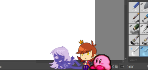 I Use Shimejis And This Is What They See Every Time I Open Krita.Links To The Shimejis Under The Cut!