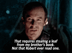 theclashofqueens:“Do I need to make you swear an oath before a tree?” “No.” Was that a jape? With St