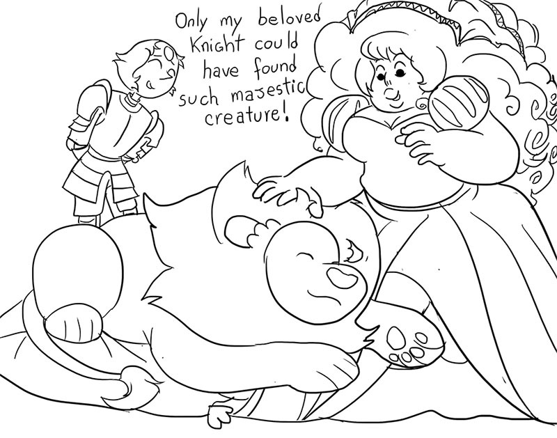 palezma: Chivalric romance tropes   Pearlrose (1) - Lions!