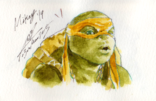 kawao-p:watercolor painting - TMNT movie ‘14