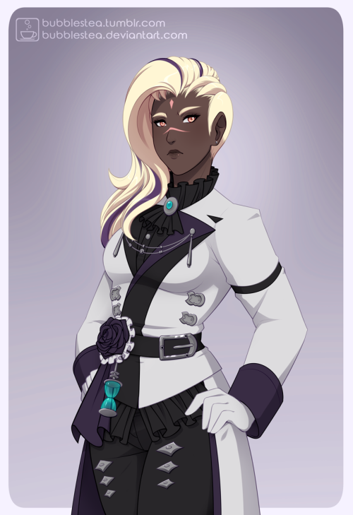 bubblesteaart:  Commission for @thegoddamnhawkman of their Hyur astrologian, Miranda O'hteco! 