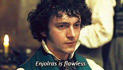 johnnsilvers:And Revolution takes a human form in Enjolras. Don’t be fooled, because he may seem lik