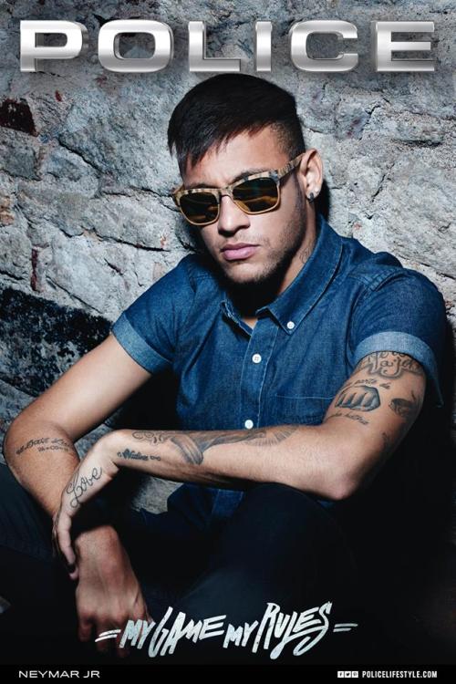 fzneymar:  neymarcentral:  Neymar in the new Police Eyewear campaign [x]   Police lanciert seine Werbekampagne Eyewear 2015 Globaler Markenbotschafter Neymar Jr 