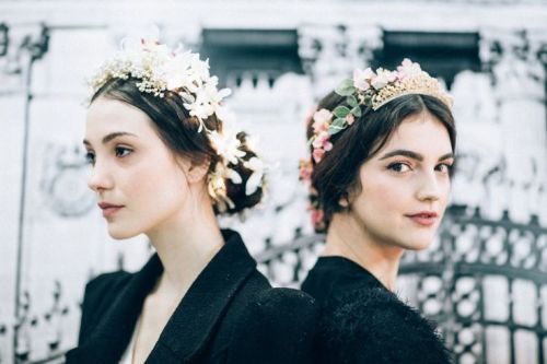 lamorbidezza:Backstage at Reem Acra Bridal Fall 2015  