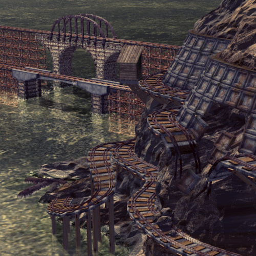 places-in-games:  FFVII - Mt. Corel