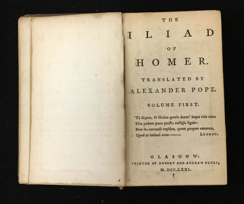 Happy Birthday to Alexander Pope, born on this day (May 21) in 1688. Pope was a poet and a translato