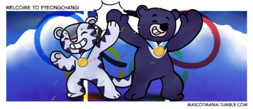 mascotmania: “Welcome to PyeongChang!” Hello! I’m back to celebrate the PyeongChan
