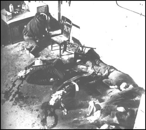 unexplained-events:  The St. Valentine’s Day massacre—the most spectacular gangland slaying in mob history It is believed that this was done by Al Capone(south side Italian) and Bugs Moran (north side Irish) but both had Alibis that checked out. 