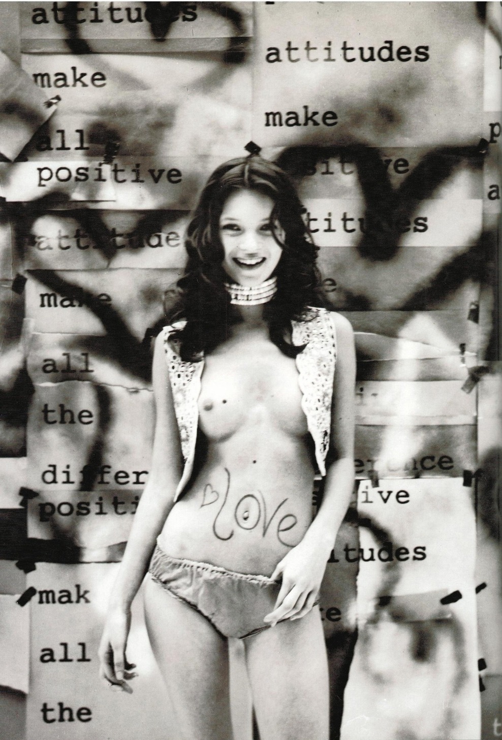 famous-nsfw-tub:  Kate Moss in black and white. 