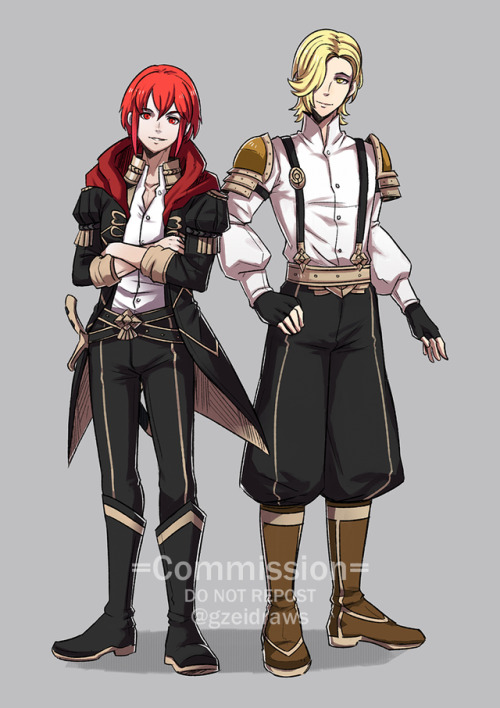 Commission for @max-villain of their OCs in FE3H uniform style :DPlease don’t repost unless you’re t