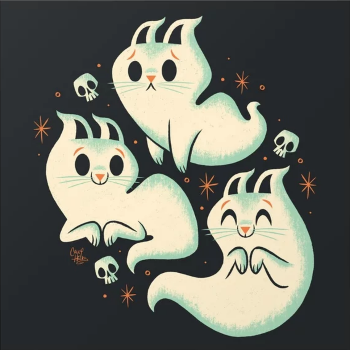 spookyfoxfashion: Cute Halloween Prints by There Will Be Cute x / x / x / x / xx